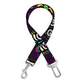 Day Of The Dead Sugar Skull Print Dog Seat Belt