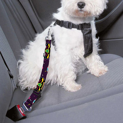Day Of The Dead Sugar Skull Print Dog Seat Belt