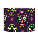 Day Of The Dead Sugar Skull Print Drum Lamp Shade