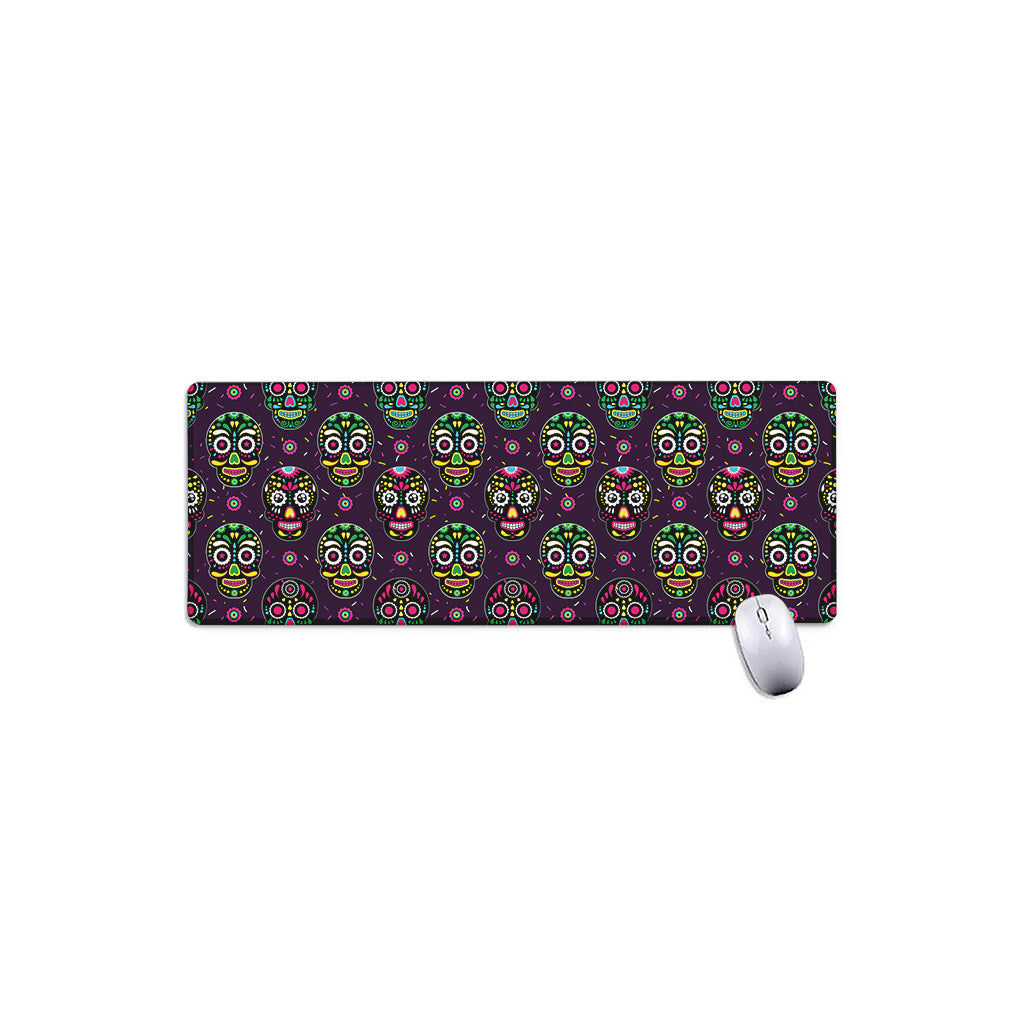 Day Of The Dead Sugar Skull Print Extended Mouse Pad