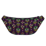 Day Of The Dead Sugar Skull Print Fanny Pack
