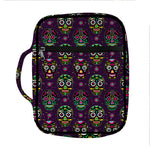 Day Of The Dead Sugar Skull Print Front Pocket Bible Bag