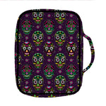 Day Of The Dead Sugar Skull Print Front Pocket Bible Bag