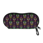 Day Of The Dead Sugar Skull Print Glasses Case