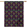 Day Of The Dead Sugar Skull Print House Flag