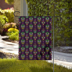 Day Of The Dead Sugar Skull Print House Flag