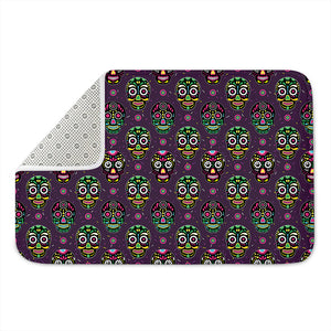 Day Of The Dead Sugar Skull Print Indoor Door Mat