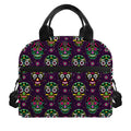 Day Of The Dead Sugar Skull Print Insulated Lunch Bag