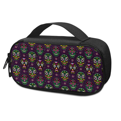 Day Of The Dead Sugar Skull Print Insulin Cooler Travel Case
