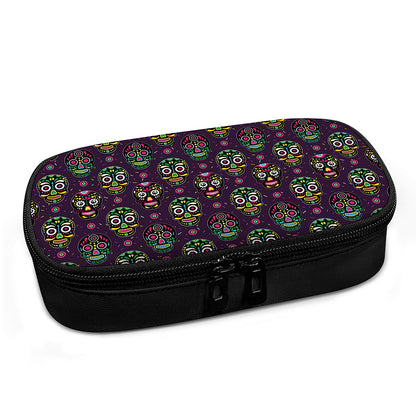 Day Of The Dead Sugar Skull Print Insulin Cooler Travel Case