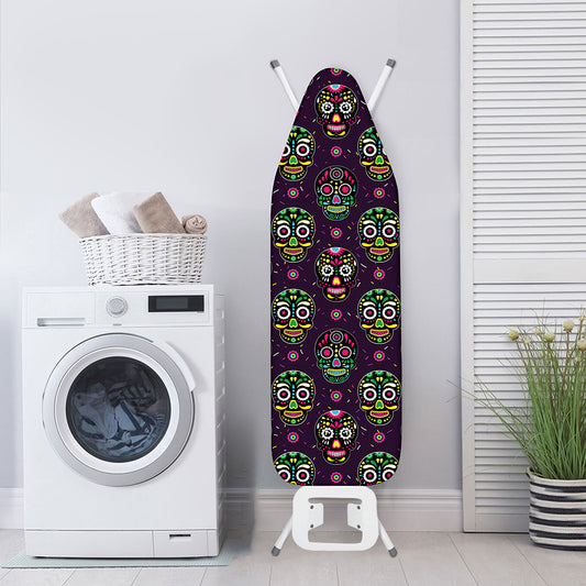 Day Of The Dead Sugar Skull Print Ironing Board Cover