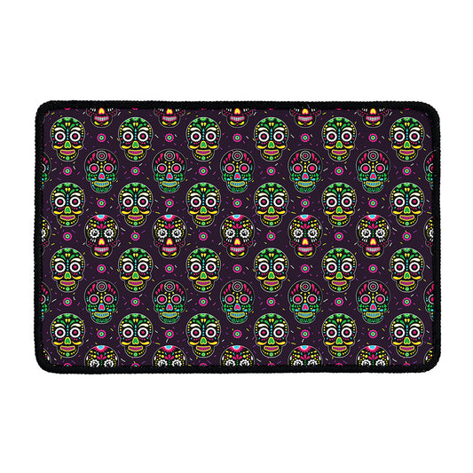 Day Of The Dead Sugar Skull Print Kitchen Mat