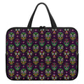 Day Of The Dead Sugar Skull Print Laptop Sleeve With Handle