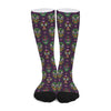 Day Of The Dead Sugar Skull Print Long Socks