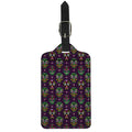 Day Of The Dead Sugar Skull Print Luggage Tag