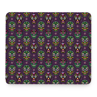 Day Of The Dead Sugar Skull Print Mouse Pad