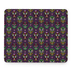 Day Of The Dead Sugar Skull Print Mouse Pad