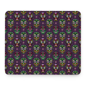 Day Of The Dead Sugar Skull Print Mouse Pad