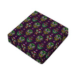 Day Of The Dead Sugar Skull Print Outdoor Seat Cushion Cover