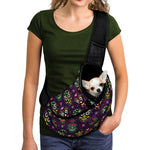 Day Of The Dead Sugar Skull Print Pet Sling Carrier