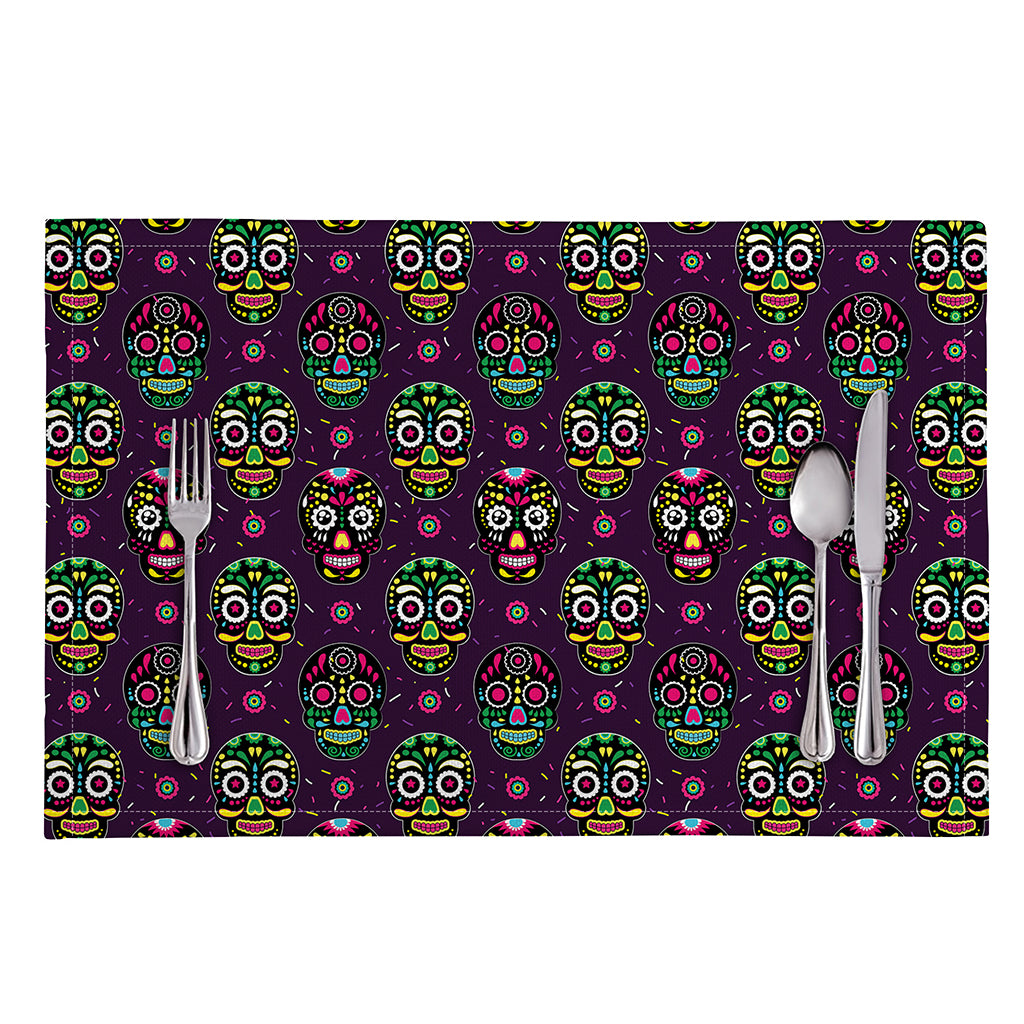 Day Of The Dead Sugar Skull Print Placemat