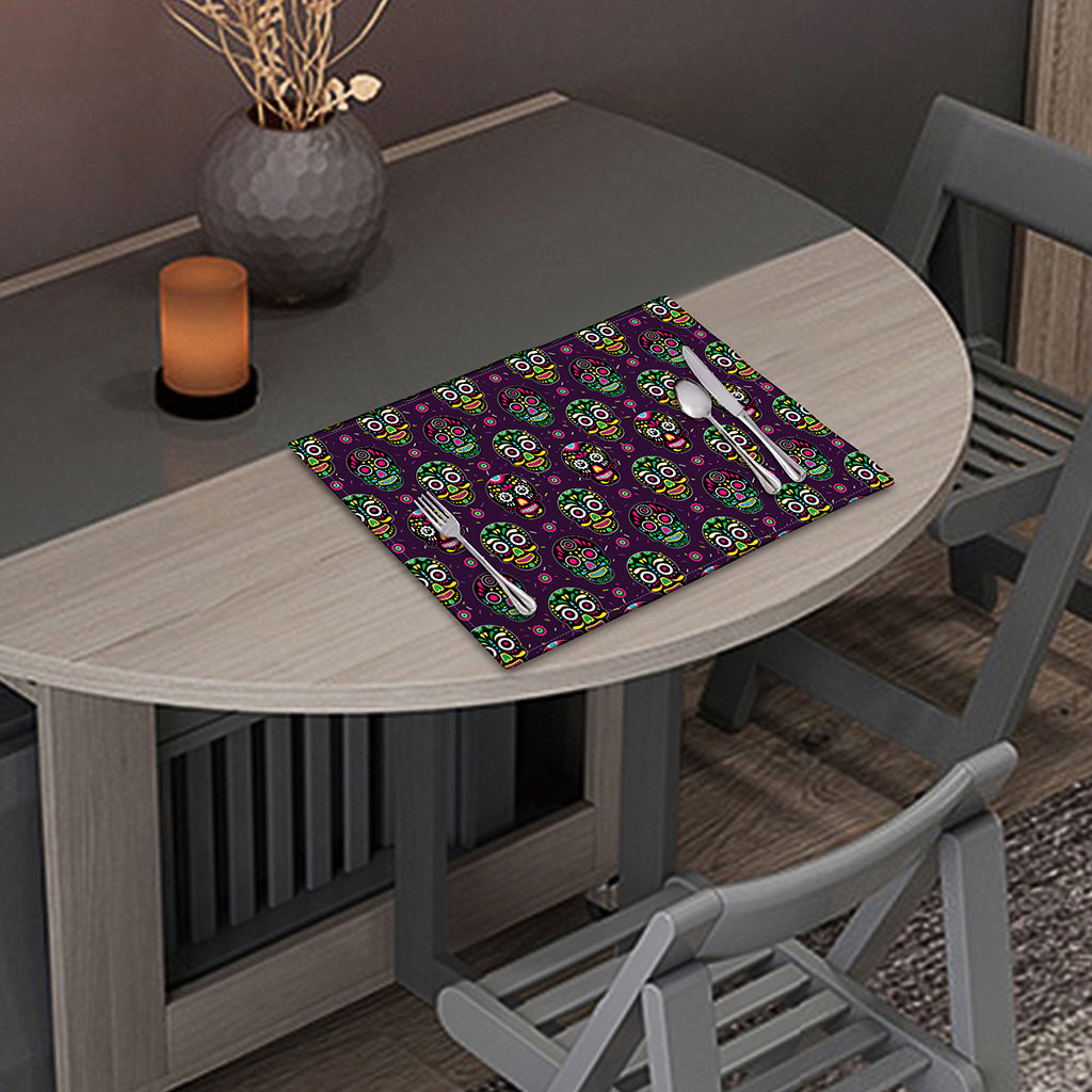 Day Of The Dead Sugar Skull Print Placemat