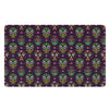 Day Of The Dead Sugar Skull Print Polyester Doormat