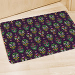 Day Of The Dead Sugar Skull Print Polyester Doormat