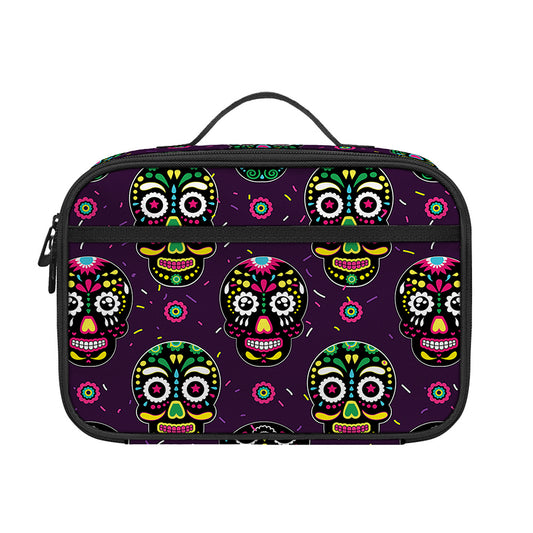 Day Of The Dead Sugar Skull Print Portable Lunch Bag