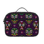 Day Of The Dead Sugar Skull Print Portable Lunch Bag