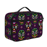 Day Of The Dead Sugar Skull Print Portable Lunch Bag