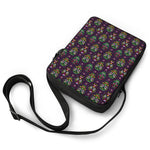 Day Of The Dead Sugar Skull Print Rectangular Crossbody Bag