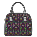 Day Of The Dead Sugar Skull Print Shoulder Handbag
