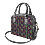 Day Of The Dead Sugar Skull Print Shoulder Handbag