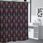 Day Of The Dead Sugar Skull Print Shower Curtain