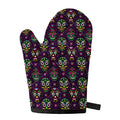 Day Of The Dead Sugar Skull Print Single Oven Mitt