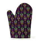 Day Of The Dead Sugar Skull Print Single Oven Mitt