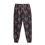 Day Of The Dead Sugar Skull Print Sweatpants