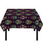 Day Of The Dead Sugar Skull Print Tablecloth