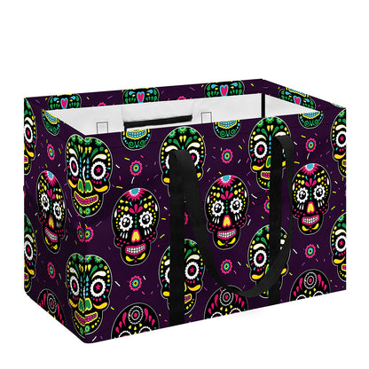 Day Of The Dead Sugar Skull Print Utility Tote Bag