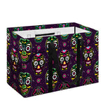 Day Of The Dead Sugar Skull Print Utility Tote Bag