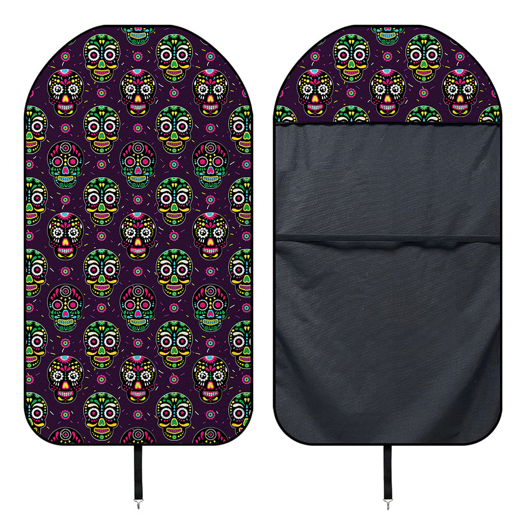 Day Of The Dead Sugar Skull Print Waterproof Car Seat Cover