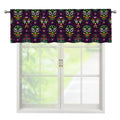 Day Of The Dead Sugar Skull Print Window Valance