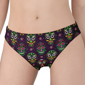 Day Of The Dead Sugar Skull Print Women's Panties