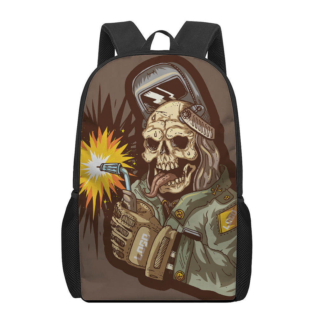 Dead Welder Print 17 Inch Backpack
