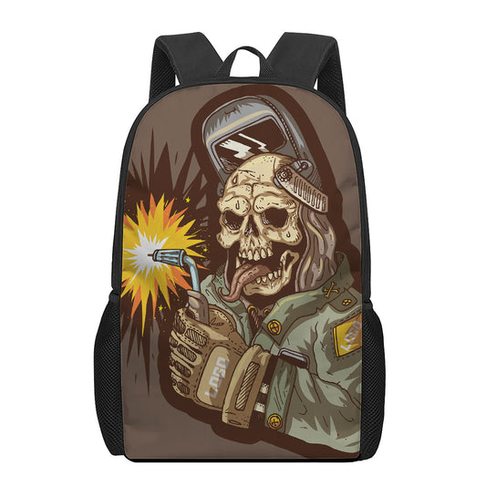 Dead Welder Print 17 Inch Backpack