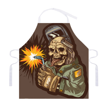 Dead Welder Print Adjustable Apron