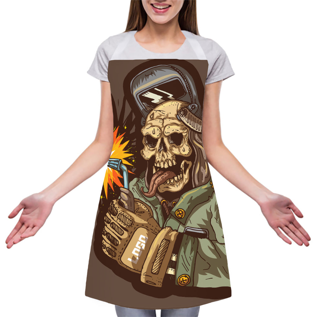 Dead Welder Print Adjustable Apron