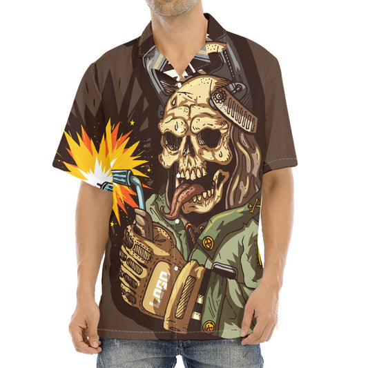 Dead Welder Print Aloha Shirt