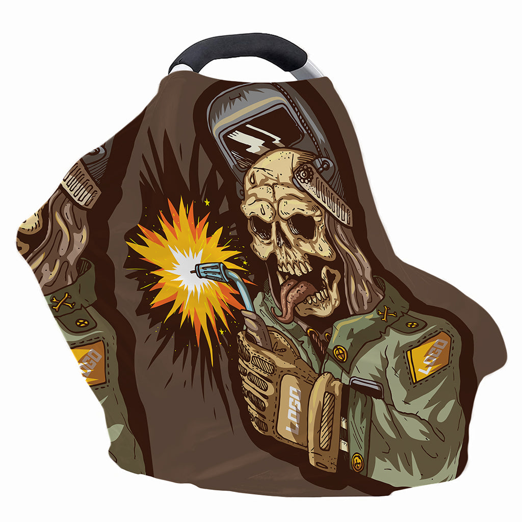 Dead Welder Print Baby Seat Cover